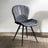 2 x Amory Grey Leather Dining Chair
