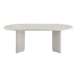 Nagano Concrete Effect 8 Seater Oval Double Pedestal Dining Table - 220cm