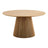 Osaka Oak 6 Seater Round Dining Table with Slatted Base-2