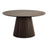 Osaka Smoked Oak 6 Seater Round Dining Table with Slatted Base