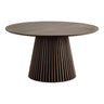 Osaka Smoked Oak 6 Seater Round Dining Table with Slatted Base-2