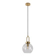 Luton Brass Steel Ball Pendant