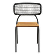 2 x Nashville Black Metal Dining Chair