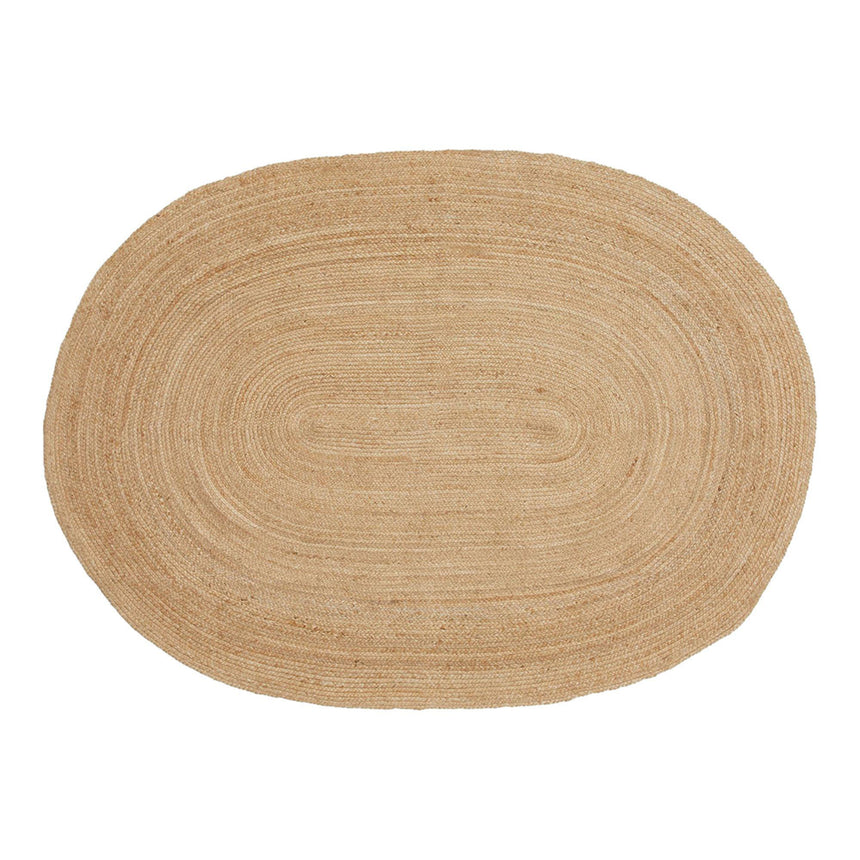 Bombay Natural Jute  Oval Rug  - 140cm x 200cm