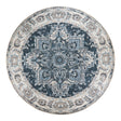 Havana Blue Round Rug - 200cm x 200cm