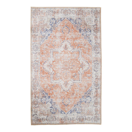 Havana Orange and Blue Rug - 300cm x 200cm