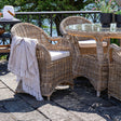 2 x Larisa Rattan Garden Dining Armchair