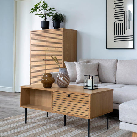Kyoto Oak 1 Drawer Coffee Table