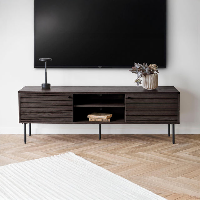 Kyoto Smoked Oak 150cm Storage Large TV Unit