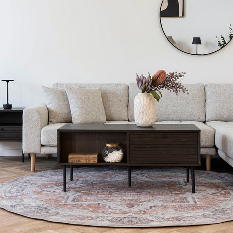 Kyoto Smoked Oak 1 Drawer Coffee Table