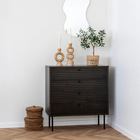 Kyoto Smoked Oak 4 Drawer Chest