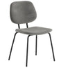 2 x Soho Lily Grey Velvet Fabric Dining Chair