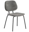 2 x Soho Lily Grey Velvet Fabric Dining Chair