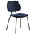 2 x Soho Lily Navy Blue Velvet Fabric Dining Chair