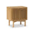 Soho Oak 2 Door Slatted Bedside Table
