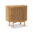 Soho Oak 2 Door Slatted Cupboard