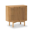 Soho Oak 2 Door Slatted Cupboard