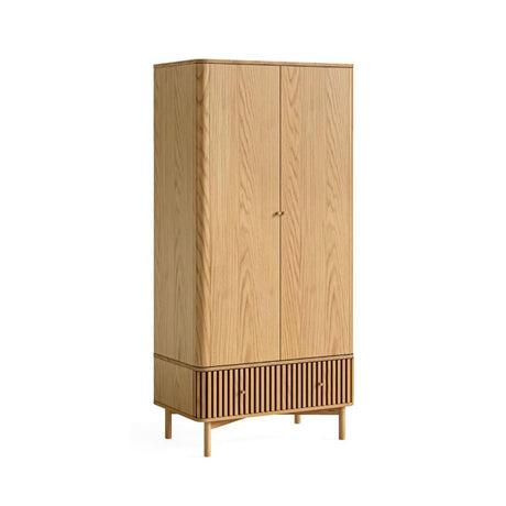 Soho Oak 2 Door Slatted Gents Wardrobe