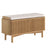 Soho Oak 2 Door Slatted Hallway Bench