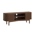 Soho Dark Oak 130cm Slatted Small Storage TV Unit