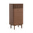 Soho Dark Oak 5 Drawer Slatted Tallboy Chest