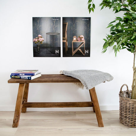 Barcelona Natural Teak Wood Large Bench