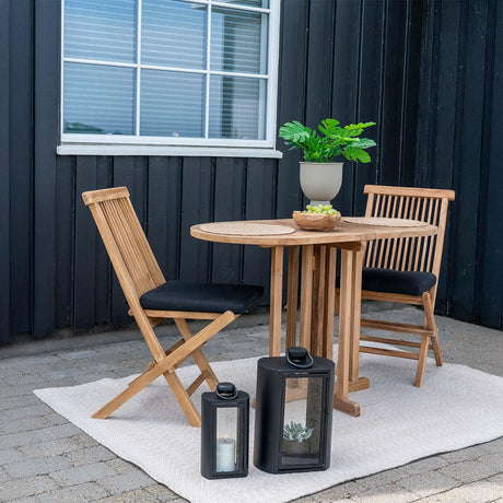 Huelva Natural Teak Wood Oval Side Table