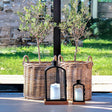 Indo Kubu Rattan Set of 2 Baskets