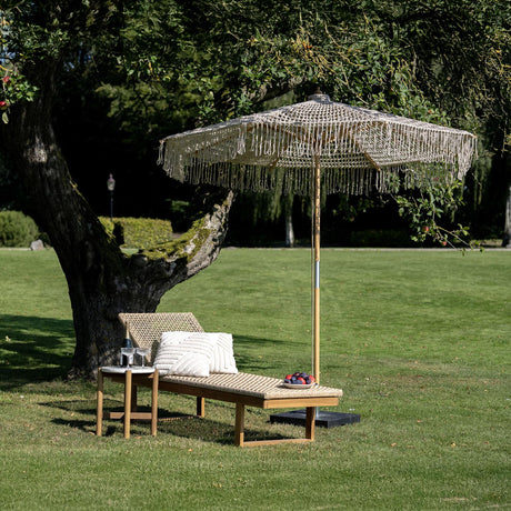 Martos Beige Knitted Parasol 250cm x 250cm