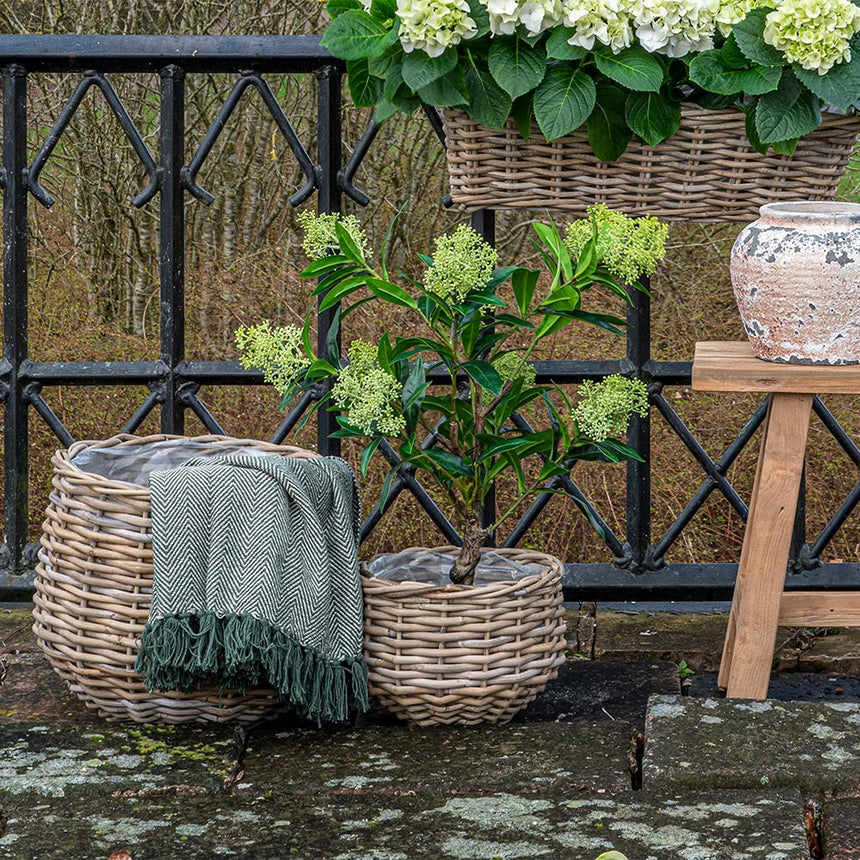 Pulo Kubu Rattan Set of 2 Baskets