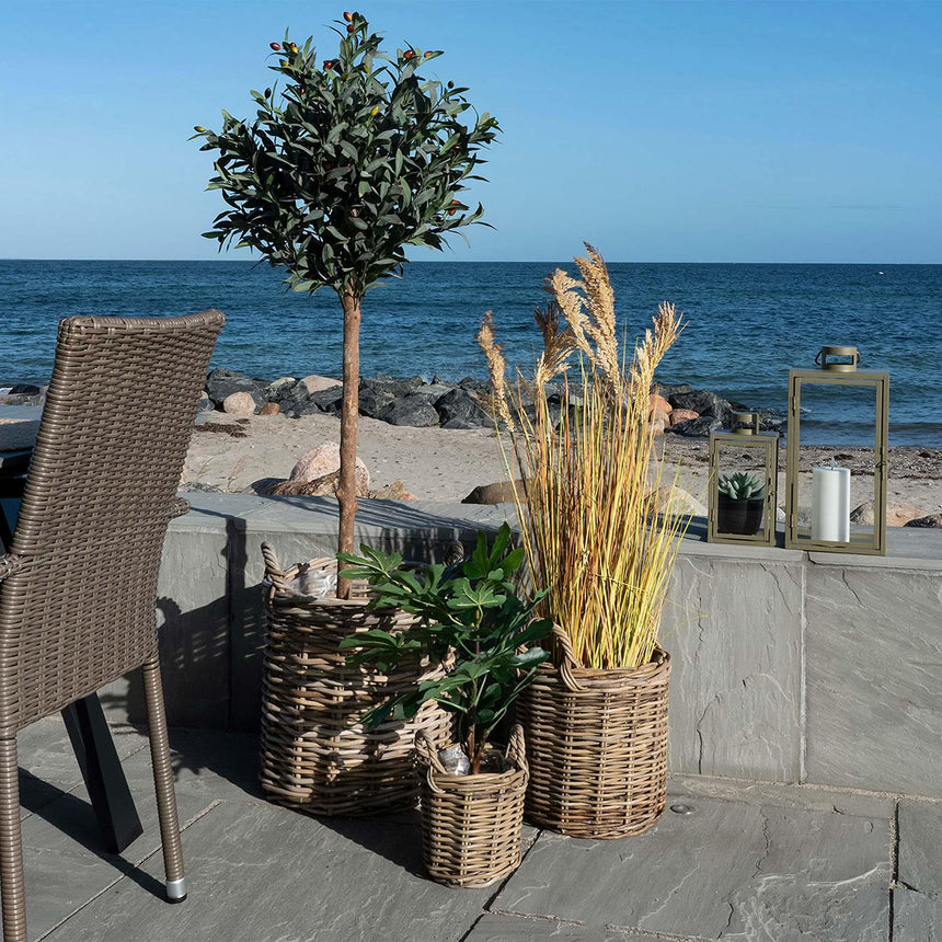 Sema Natural Kubu Rattan Set of 3 Baskets