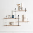 Harlem Wood Shelf - Comes in Natural Black and Green Options