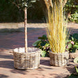 Kalak Natural Kubu Rattan Basket - Set of 2