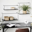Ulmo Black Metal Wall Shelf - Set of 3