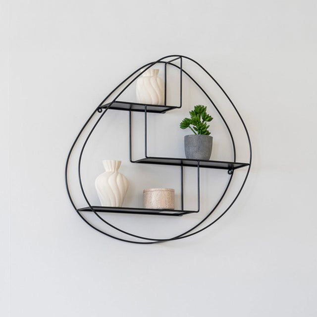 Wrexham Black Wall Shelf