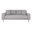 Lido Light Grey Fabric 2.5 Seater Sofa