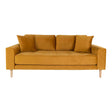 Lido Mustard Fabric 2.5 Seater Sofa