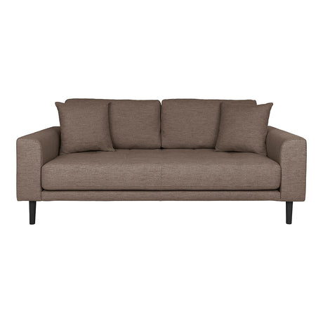 Lido Brown Fabric 2.5 Seater Sofa