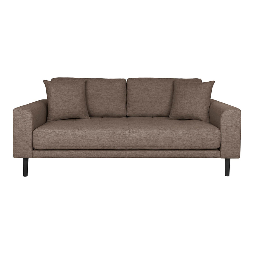 Lido Brown Fabric 2.5 Seater Sofa