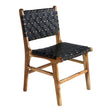 2 x Perugia Black Leather Dining Chair
