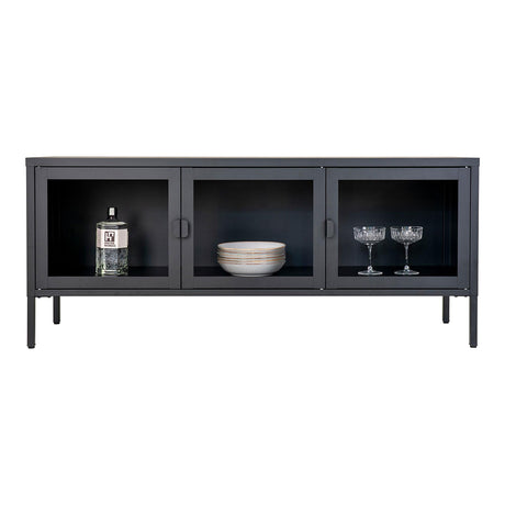 Nondalton Black Metal TV Bench