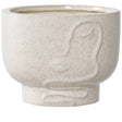 Beige Ceramic Flowerpot
