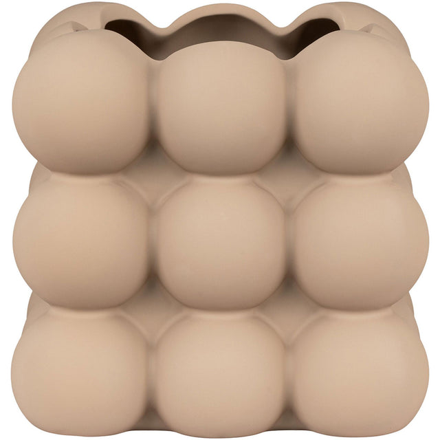 Brown Ceramic Flowerpot