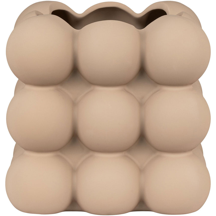 Brown Ceramic Flowerpot