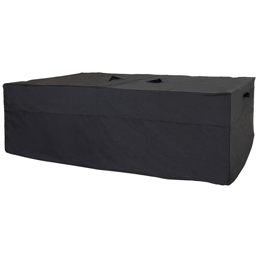 Luxury Black Fabric Lounge Sofa Set Cover