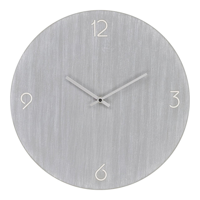 Ravenna Light Grey Wooden Round Wall Clock