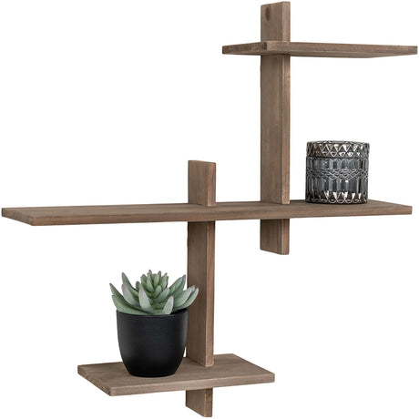Gavi Natural Pinewood Wall Shelf