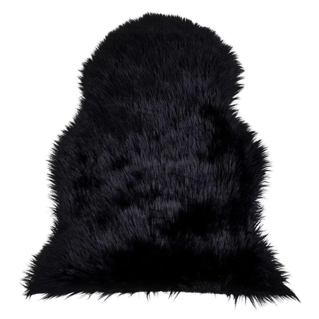 Artificial 50cm Black Lambskin