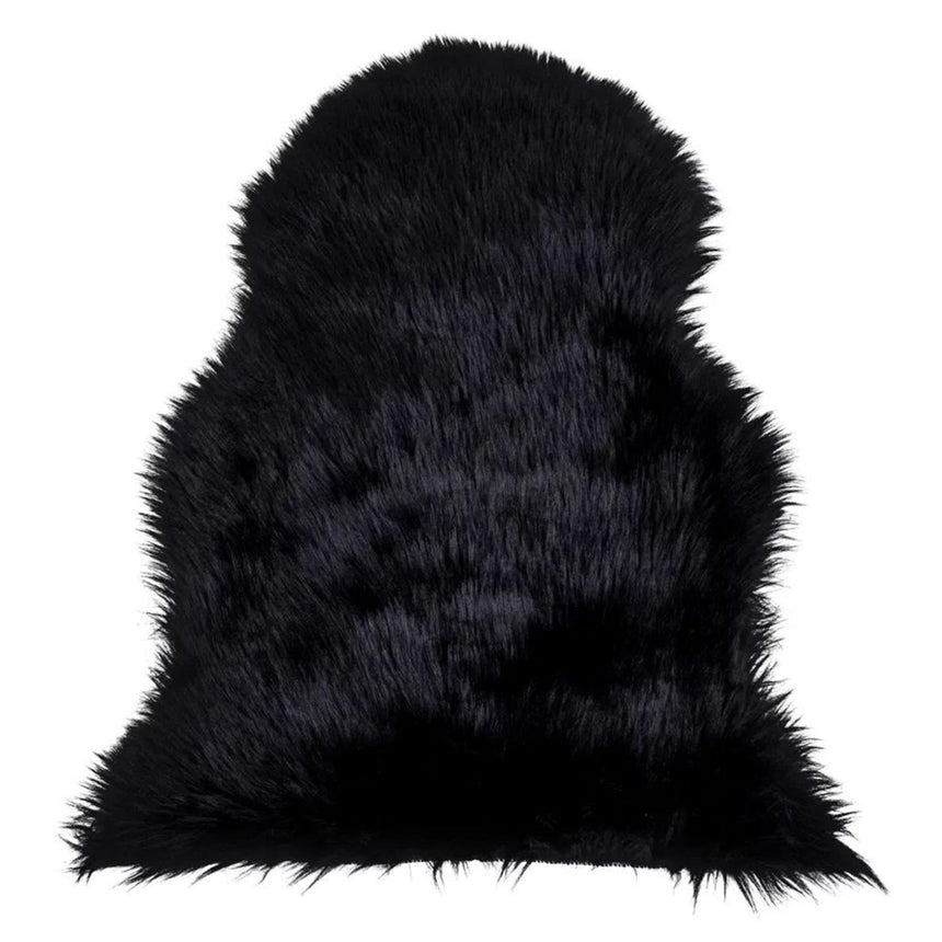Artificial 50cm Black Lambskin