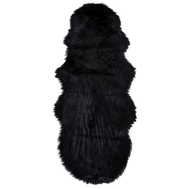 Artificial Black Lambskin